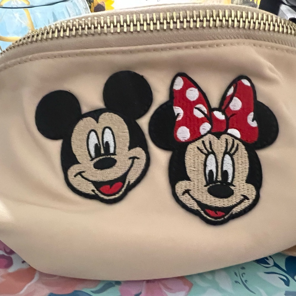 Stoney Clover Lane sand Fanny pack with Mickey & Minnie